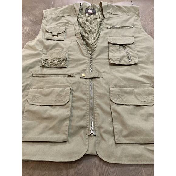 Rothco Tactical Vest Thick Heavy Duty Brown Tan shooting Combat Tested Size XL - Picture 2 of 15